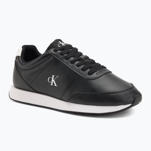 Férfi cipő Calvin Klein YM0YM01355 Retro Runner Essential Leather black/bright white