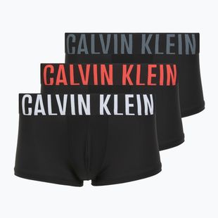 Boxeralsók Calvin Klein 000NB3611A Low Rise Trunk 3 pár black bodies/white/turbulence/velvet