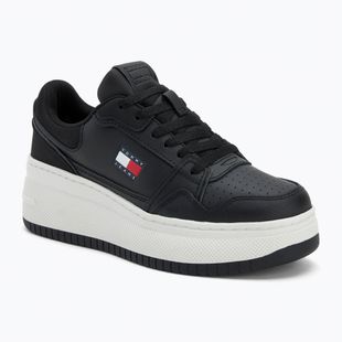 Tommy Jeans női cipő Retro Basket Flatform fekete