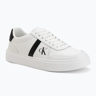 Férfi cipők Calvin Klein HM0HM02237 Classic Cups Lace Leather EMB Tongue bright white/black