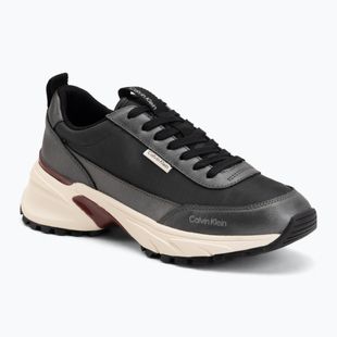 Női cipők Calvin Klein HW0HW02999 Hike Runner Organza Met Leather gun metal/bordeaux