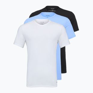 Férfi póló Calvin Klein LV00NB4185 Crew Neck 3 pcs. black with blue descent emb/blue descent
