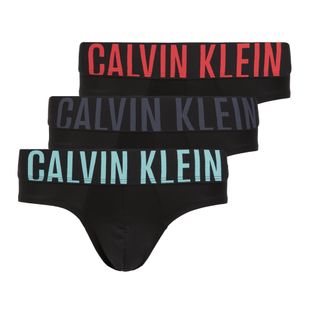 Férfi alsónadrág Calvin Klein 000NB3610A Hip Brief 3 pairs black w/ombre blue logo/black w/c
