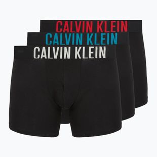 Boxeralsó Calvin Klein 000NB3609A Boxer Brief 3 pairs black w/oatmeal logo/black w/age