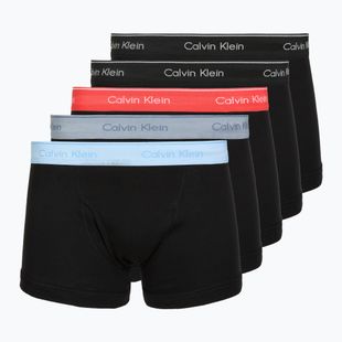 Boxeralsó Calvin Klein LV00NB1897 Trunk 5 pairs of black bodies with black/misty grey/purple