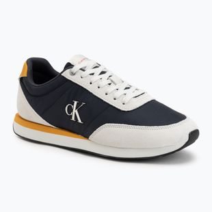 Férfi cipők Calvin Klein YM0YM01361 Retro Runner Ess Mix Mat vaporous white/casual bluee/cooling