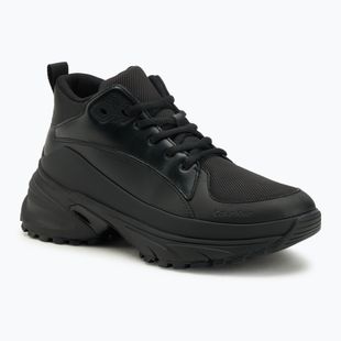 Férfi cipők Calvin Klein YM0YM01418 Hike Runner Mid Laceup Tech Mix triple black