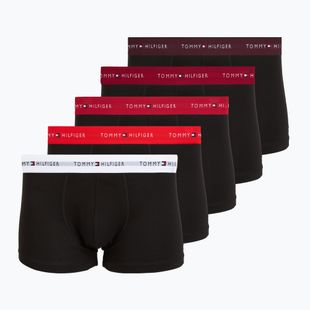 Férfi boxer nadrág Tommy Hilfiger Trunk WB 5 pairs rs ju/fr rd/md mr/white/dp brg