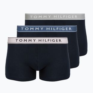 Boxeralsó Tommy Hilfiger Trunk WB 3 pairs purple pink/antique silverer/aegean sea
