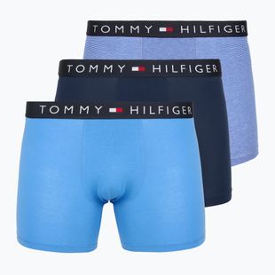 Boxeralsó Tommy Hilfiger Brief Stripe 3 pairs pitch blue/cobalt blue/minerali stripe