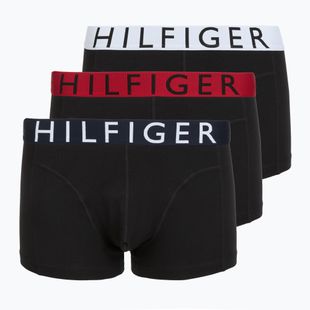 Boxeralsó Tommy Hilfiger Trunk WB 3 pairs medium red/tommy hilfiger white/desert sky