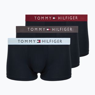 Férfi boxer nadrág Tommy Hilfiger Trunk WB 3 pairs dark ash/brzy blue/rouge
