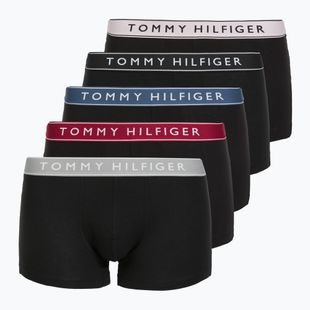 Boxeralsó Tommy Hilfiger Trunk WB 5 pairs pale pink/antique silver/ruby jewel/aegean sea/black
