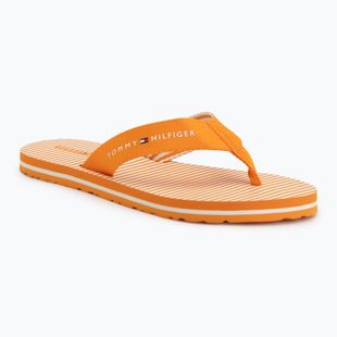 Női flip-flop papucsok Tommy Hilfiger Ithaca Stripe Summer orange hype