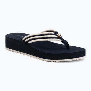 Női flip-flop papucsok Tommy Hilfiger Stripe Summer space blue