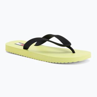 Női flip-flop papucsok Tommy Jeans Logo Summer lime essence/black