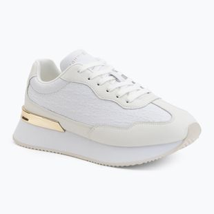 Női cipő Tommy Hilfiger Chic Monogram Runner white/ecru