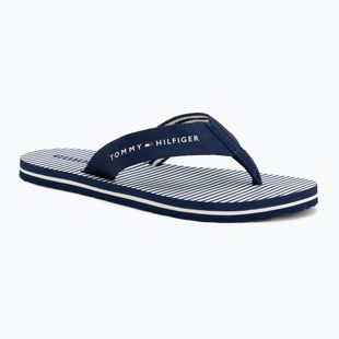 Női flip-flop papucsok Tommy Hilfiger Ithaca Stripe Summer preppy navy