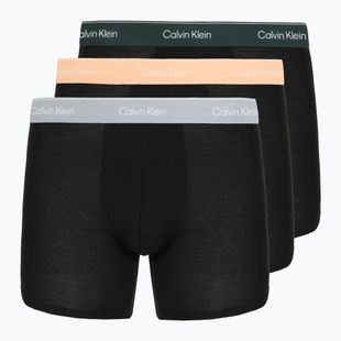 Boxeralsó Calvin Klein LV00NB4394 Brief 3 pairs black with/darkest spruce wb/black w
