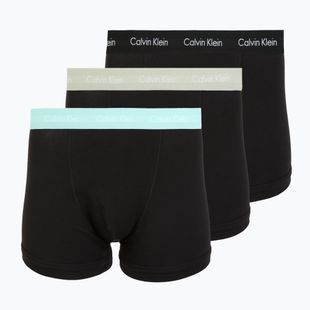 Férfi boxeralsó Calvin Klein 0000U2662G Trunk 3 pairs black in plume wb/black in misty sag