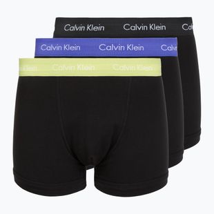 Férfi boxeralsó Calvin Klein 0000U2662G Trunk 3 pairs black in green bloom wb/black in da