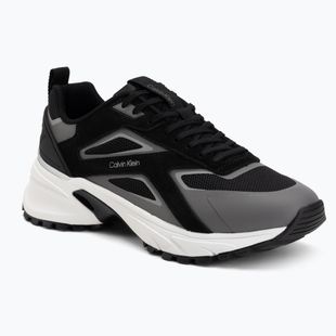 Férfi cipők Calvin Klein HM0HM02220 Hike Runner Stripe Mix Nylon Suede black/granite road