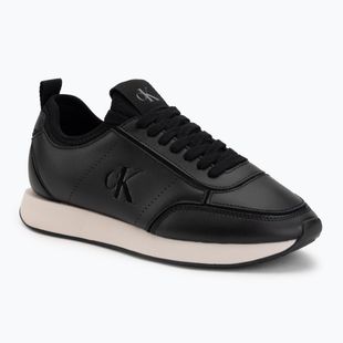 Női cipők Calvin Klein HW0HW03118 Retro Runner Sock PANL Leather Neo black/crystal grey