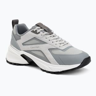 Férfi cipők Calvin Klein HM0HM02220 Hike Runner Stripe Mix Nylon Suede light grey/granite grey