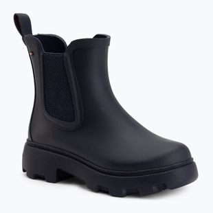 Női gumicsizma Tommy Hilfiger Rubber Flag Cleated space blue