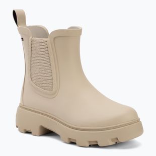 Női gumicsizma Tommy Hilfiger Rubber Flag Cleated classic beige