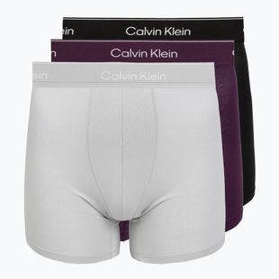Férfi boxer nadrág Calvin Klein LV00NB4394 Brief black/harbor mist/dark purple w/ dt