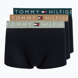 Férfi boxer nadrág Tommy Hilfiger Trunk WB 3 pack nb//saf canvas/mnty grey/deep spru