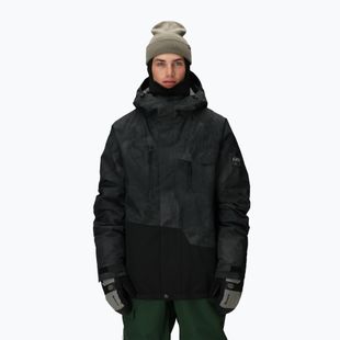 Férfi snowboarddzseki 686 Geo Insulated black hemisphere