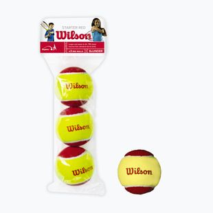 Wilson Starter Red Tball gyermek teniszlabda szett 3 db sárga/piros 2000031175