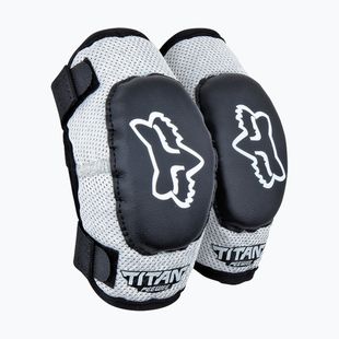 Gyerek kerékpáros könyökvédők Fox Racing Peewee Titan Elbow Jr black/silver