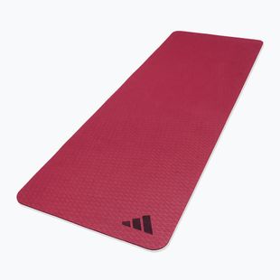 adidas Yoga fitness szőnyeg 6 mm-es bordó bordó színű
