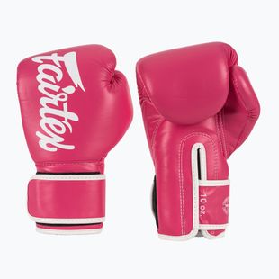 Rękawice boskerskie Fairtex Microfiber pink/white
