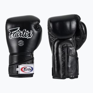 Fairtex stílusos szögletes sparring boxkesztyű - Locked Thumb fekete