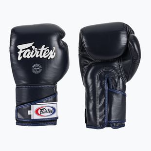 Fairtex stílusos szögletes sparring boxkesztyű - Locked Thumb kék
