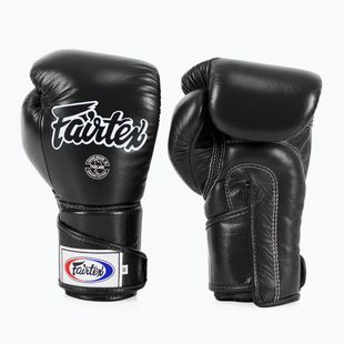 Fairtex stílusos szögletes sparring boxkesztyű - Locked Thumb fekete