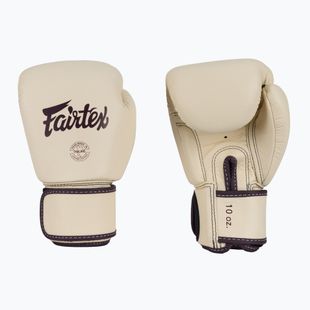 Boxkesztyű Fairtex Real Leather Boxing khaki