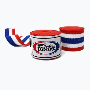 Fairtex Handwraps bokszkötszer 300 cm piros/fehér/kék