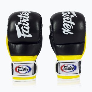 Fairtex Super Sparring Grappling kesztyű fekete/sárga