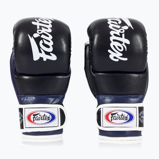 Fairtex Super Sparring Grappling kesztyű fekete/kék