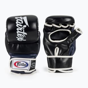Fairtex Super Sparring Grappling kesztyű fekete/kék