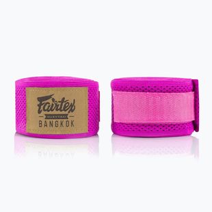Box bandázs Fairtex Elastic Handwraps 455 cm pink