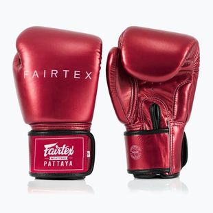 Boxkesztyű Fairtex Metallic Boxing red