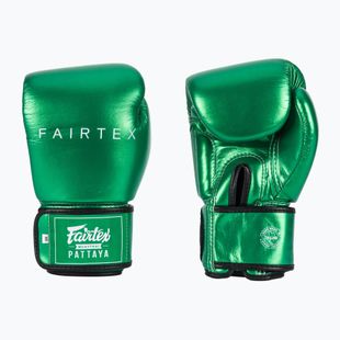 Boxkesztyű Fairtex Metallic Boxing green