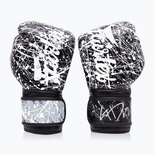 Rękawice boskerskie Fairtex Microfiber Art Collections Painter black/white