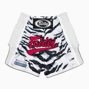 Fairtex Gyermek boxnadrág BSK2103 "White Tiger" fehér